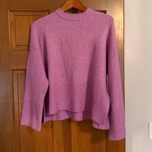 Lavender Crewneck Knit Sweater Elodie
